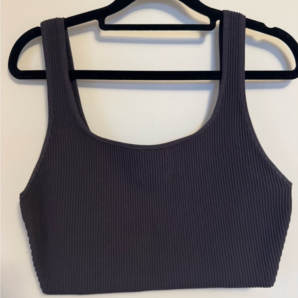 Aritzia Babaton Sculpt Knit Squareneck Cropped Tank Top